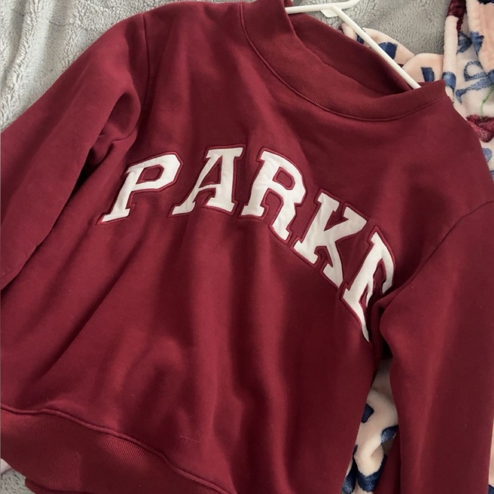 PARKE Valentines Day Varsity Mockneck - Burgundy💋💋VDAY DROP LIMITED EDITION♥️♥️